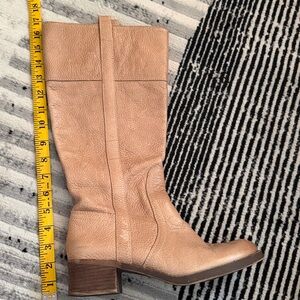 Lucky Brand Tan Leather Heeled Boots 8.5